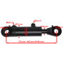 POLSKIE SIŁOWNIK HYDRAULICZNY CYLINDER TŁOK SKOK 90 2-STR SKRAW-MET